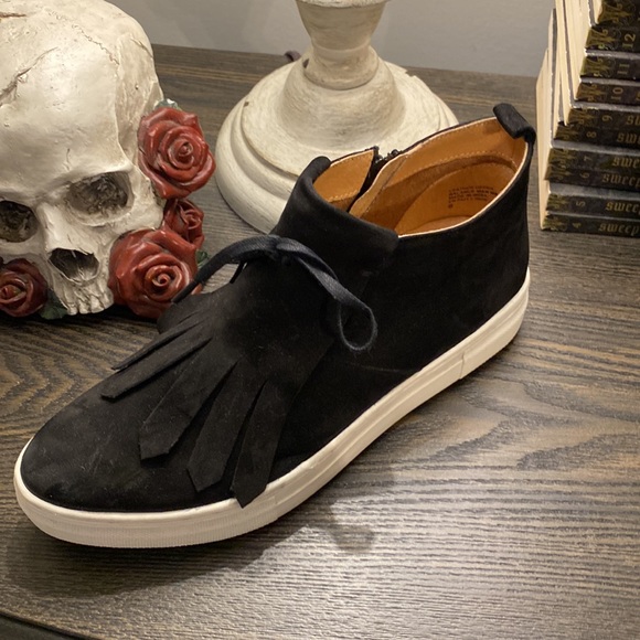 Seychelles black suede like ankle causal shoes - Picture 6 of 6